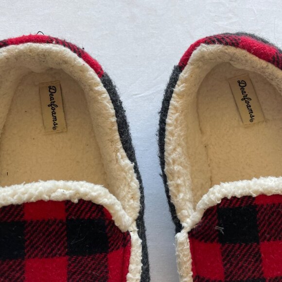 Dearfoams Buffalo Plaid Slippers size 13 - Picture 4 of 6
